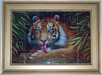 Sumatran Tiger Mural made with sublimation printing